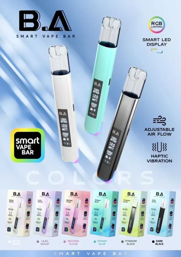 全部顏色總覽 - B.A - Smart Vape Bar一代主機